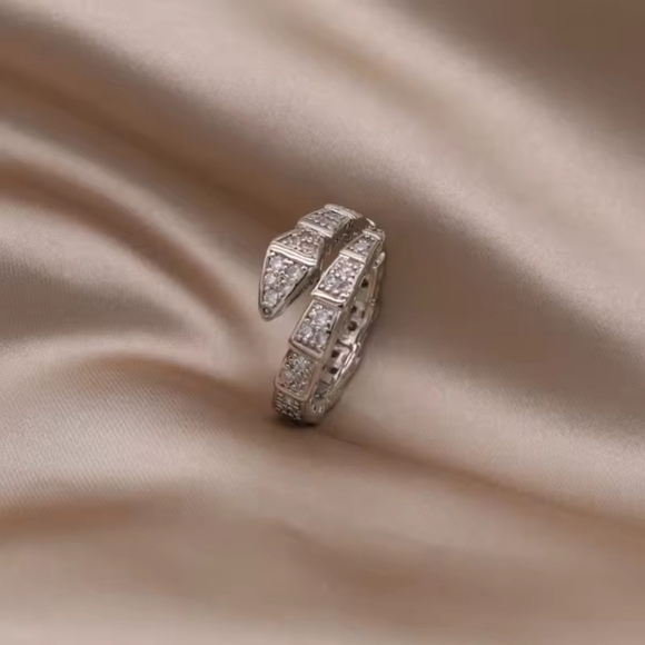 Elegant Silver Women's Ring - Picture 1 of 4